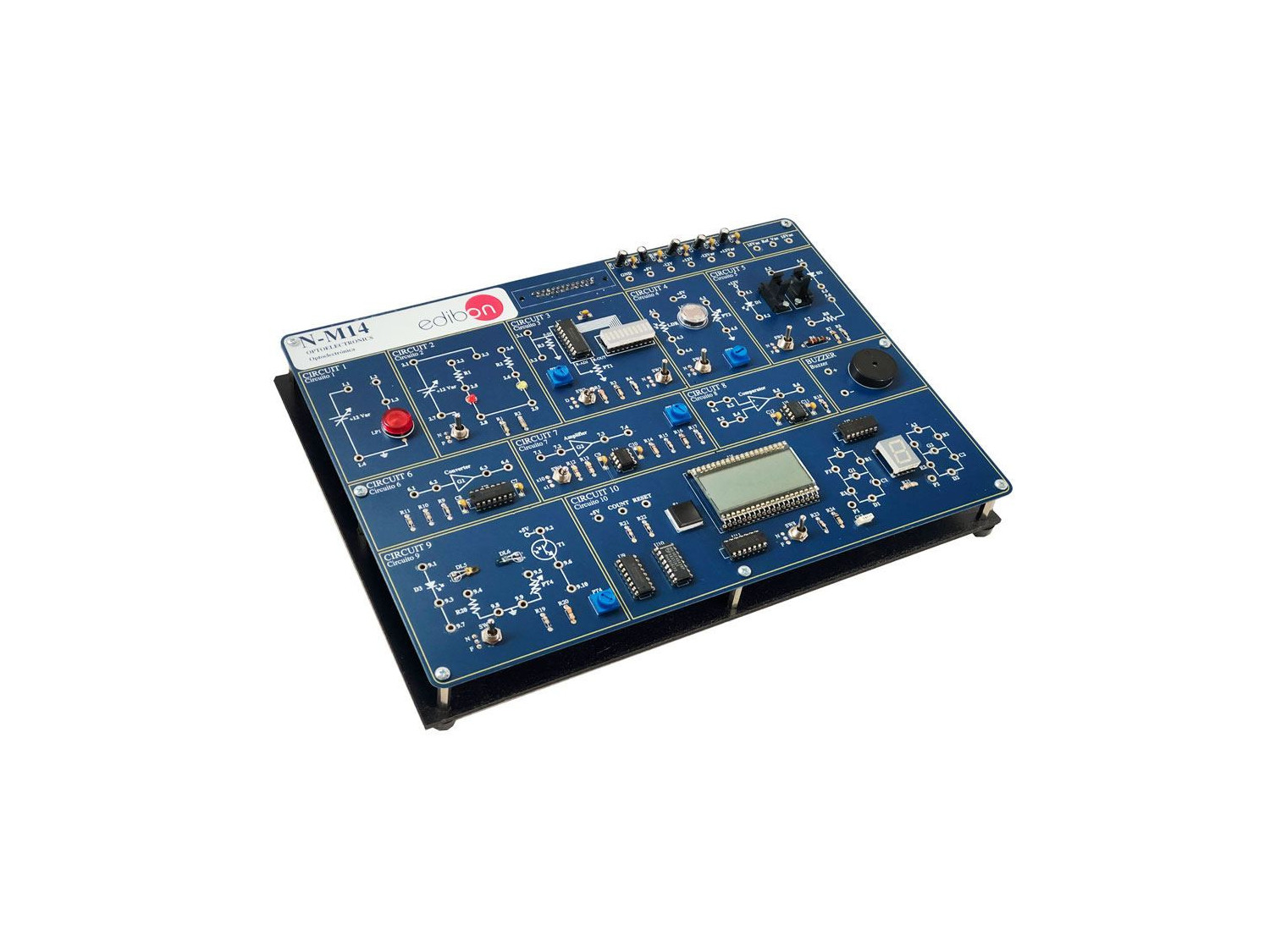 N-M14 module optoélectronique LED photodiodes optocoupleurs - Smart Didactic