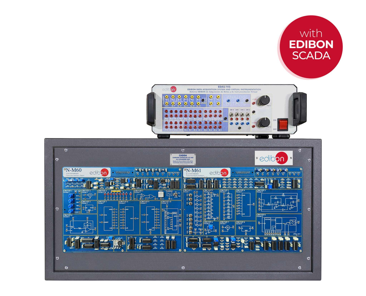 CADDA unité conversion analogique numérique AD DA contrôlée PC - Smart Didactic